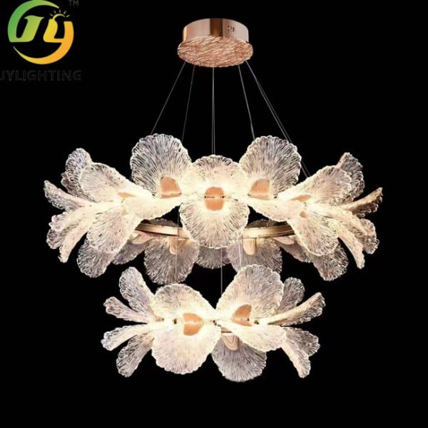 Luces de lujo floral de luces modernas para comedor, dormitorio y vestíbulo