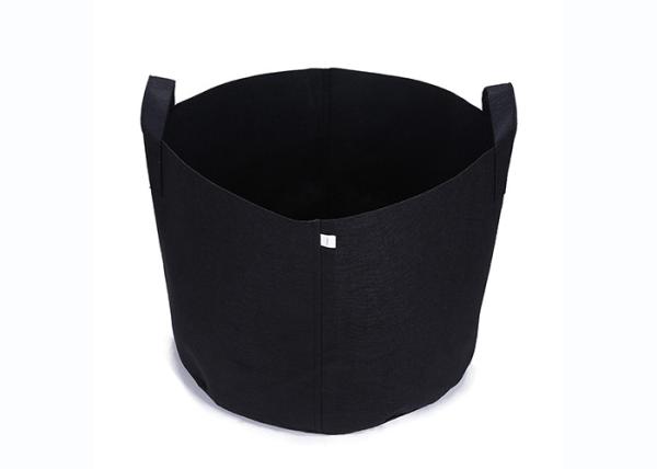 15 / 20 Gallon Long Life Time Fabric Grow Bags , Black Plastic Bag For Plants