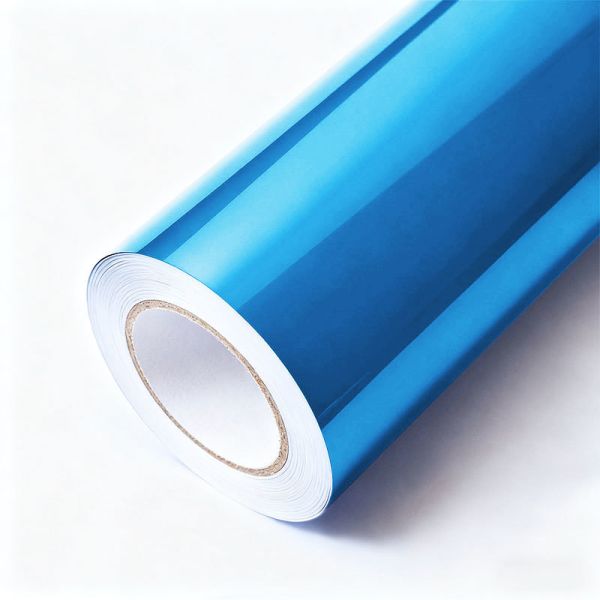 Envoltura de vinilo PVC Mercury Wrap personalizada, brillo azul claro, HYH1116
