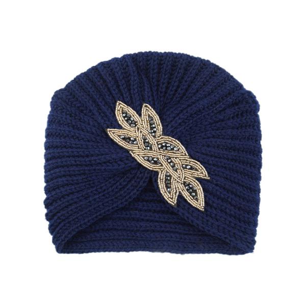 Crystal accessories Knit hat Heavy beaded hat warm woolen hat
