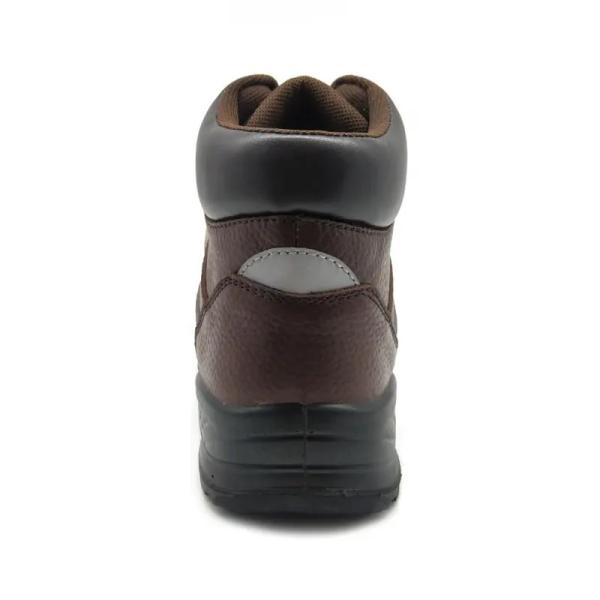 Zapatos de seguridad de pie de acero Botas de seguridad de mina Marrón Bosques zapatos de seguridad industriales Unisex