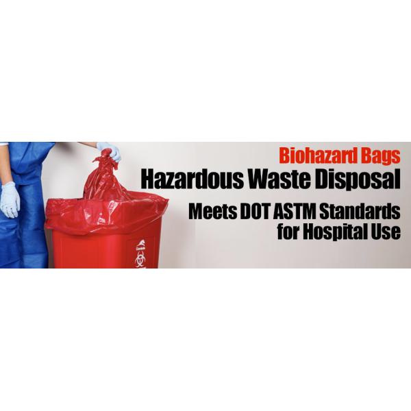 Biohazard Treatment Bags, Sterilized Bags, Disposal Bags, Waste Sacks, Hazardous Waste Bag With Ties