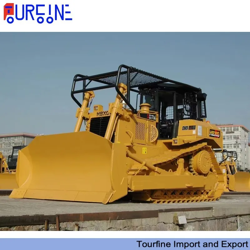 230 HP HBXG SD7N Bulldozer Construction Equipment With Ripper And ROPS Cabin