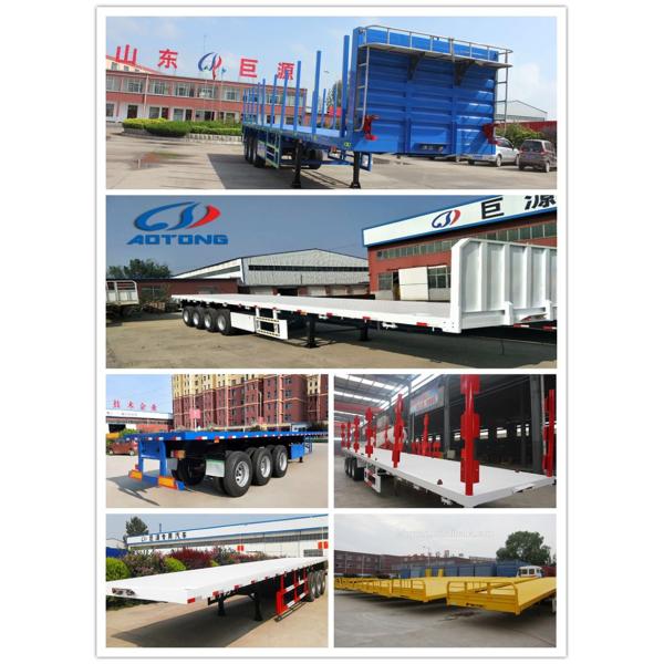 Прицеп плоскостопного типа на 40 футов с тремя осями для контейнерной перевозки 45 футов с плоскостопным погрузчиком