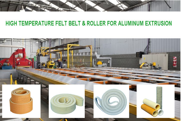 Tube de rouleau de la couleur PBO de Brown perforé par aiguille avec la résistance thermique pour les extrusions en aluminium