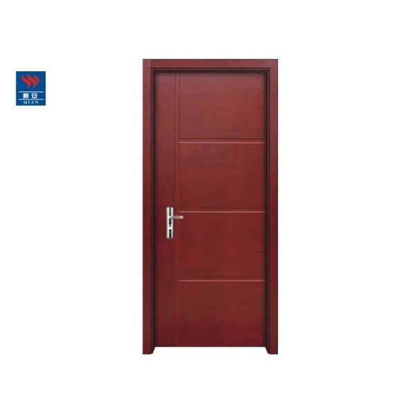 Solid Core Wood Grain Fire Rated Flush Wooden Door For Living Room