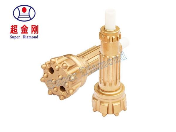 Stable Down Hole Hammer Bits QL 50 Tunnel And Shaft Drilling Fatigue Resistant