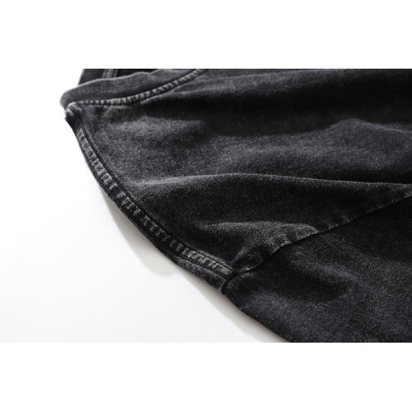 250Grams Washed Long-Sleeved Men's Sweater Retro Hip Hop Round Neck Sweater Fabric