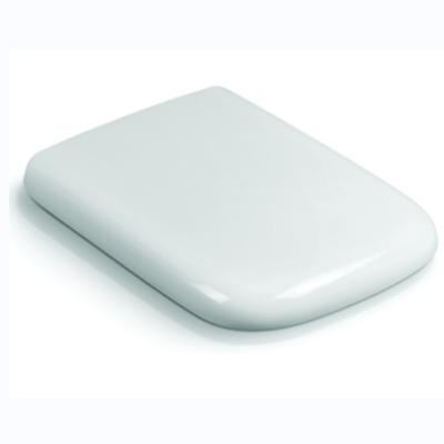 Assento de banheiro de design moderno de fechamento lento com compatibilidade universal e dobradiça suave