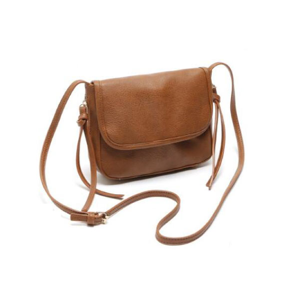 Crossbody PU Leather Shoulder Messenger Bag Zipper Closure For Women Ladies