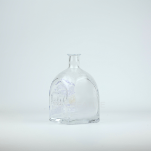 Flint Premium Spirit Glass Bottle 750ml Cork Closure Gin Container 800g CY-874