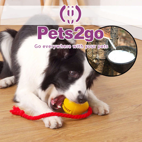 Dientes que limpian el animal doméstico de goma de 78X82m m para masticar los juguetes