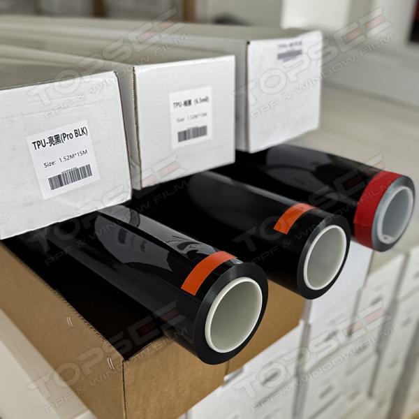 Black Satin Matte Paint Protection Film with 190microns Thickness 90% IR and UV Rejection for Car Body Protection