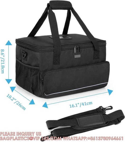 Large Insulated Medical Bag With Adjustable Dividers, Easy Clean Trauma Bag, Medicine Supplies Storage Bag For Home