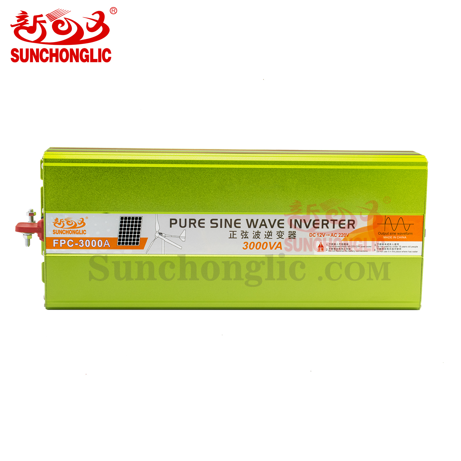 FPC-3000A 3000W Modified Sine Wave Inverter with 6000W Peak Power and 94% Efficiency for Off-Grid Power Supply