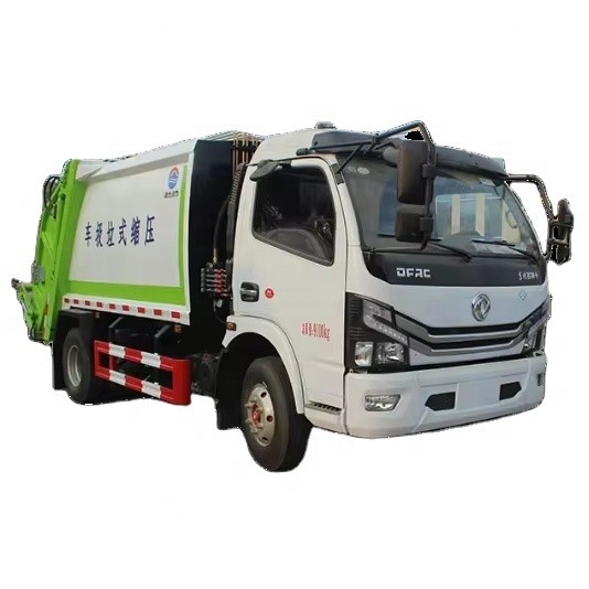 Dongfeng Dollicar D6 LNG 4x2 6cbm Compactor Garbage Truck