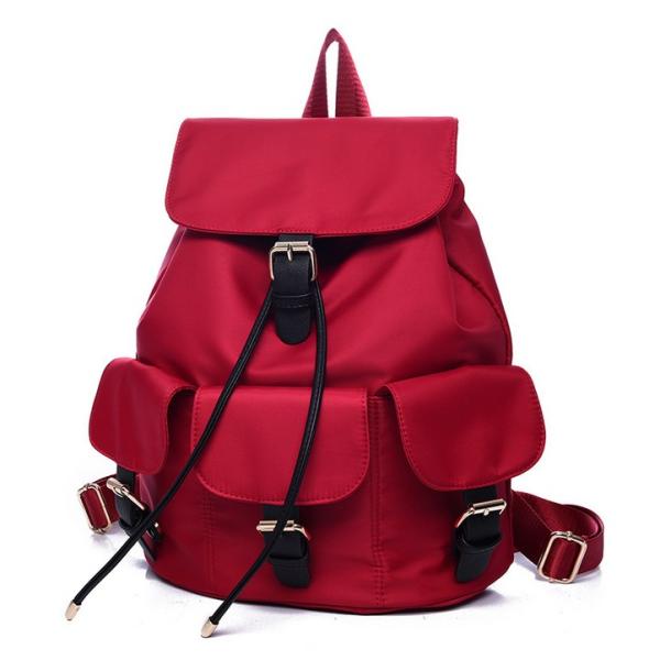 Summer new retro waterproof nylon backpack schoolbag shoulder bag female college wind