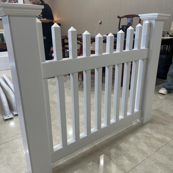 Minimal Assembly PVC Picket Fence Easy Install Weather Resistant