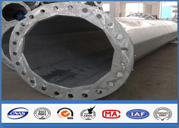 High Voltage Big Steel Tubular Pole Column in Transmission Line Post Hot Dip Galvanized
