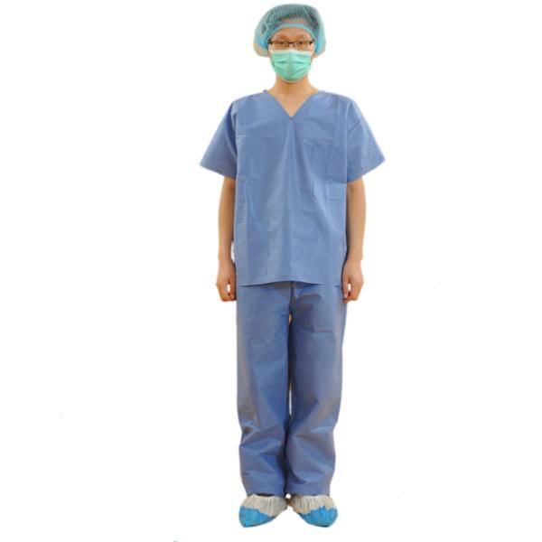 Hospital Disposable Nonwoven Scrub Suit