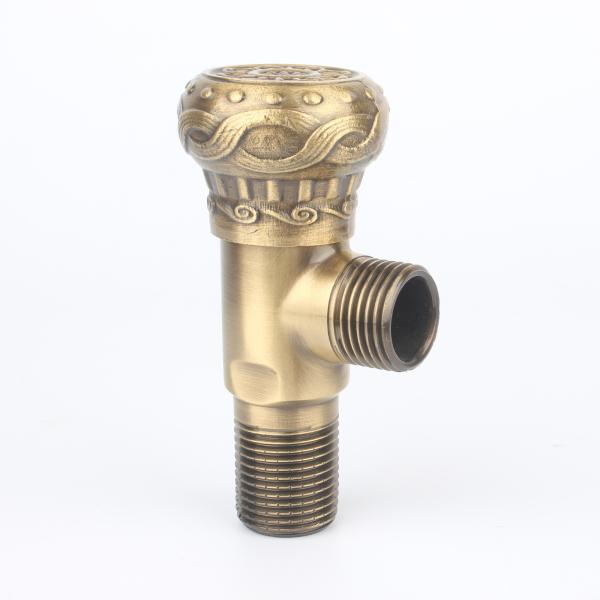 High Quality 1/2 Inch Brass Square Angle Valve Chrome Plated for Kitchen and Bathroom Wash Basin Use