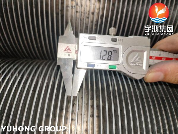 ASTM A376 TP347H HFW ソリッドフィン付きチューブ（11Crフィン、発電所ボイラー用）