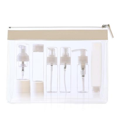 8 Pcs Clear Travel Bottle Set PETG Plastic Material With EVA Travel Bag