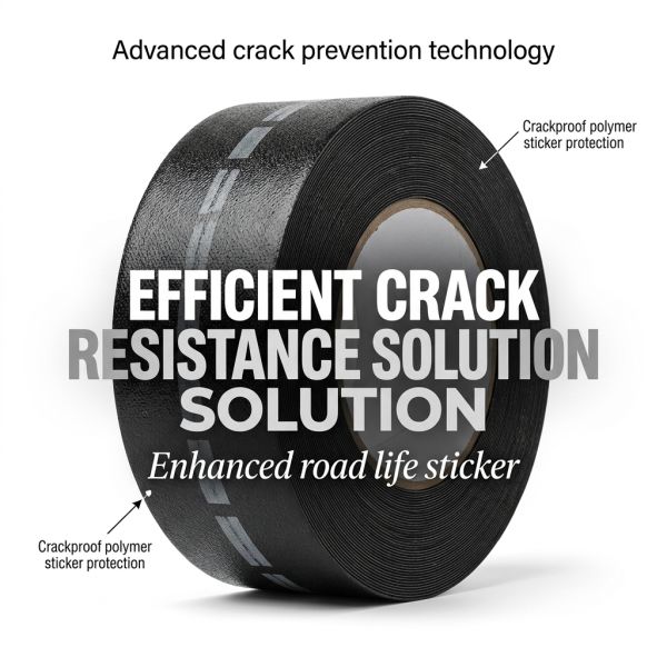 Heavy Duty Asphalt Crack Tape Waterproof Pavement Reinforcement Repair Material