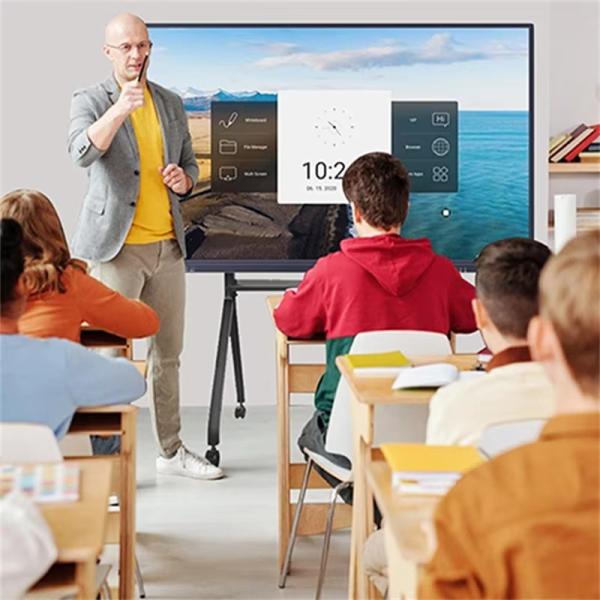 Qtenboard 4k Finger Pen Touch Interactive Touch Panel 75 Inch for Education Egypt