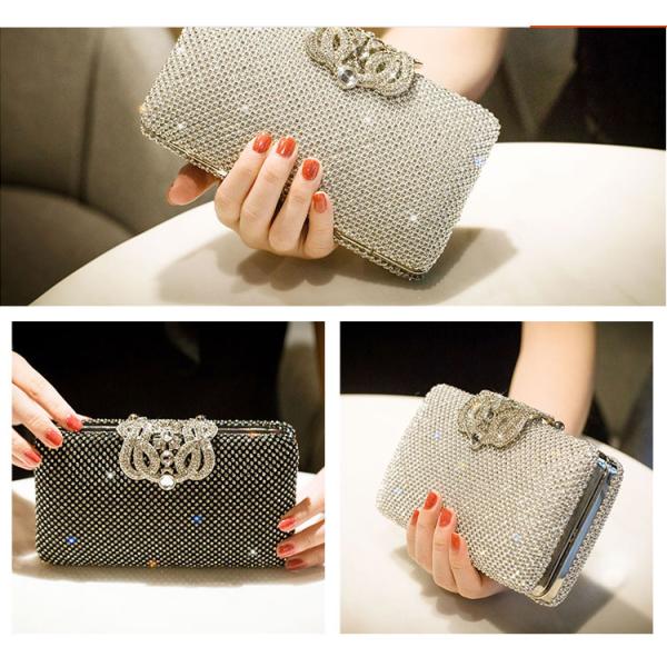 New bride's wedding bag diamond lady versatile banquet clutch evening dress bags