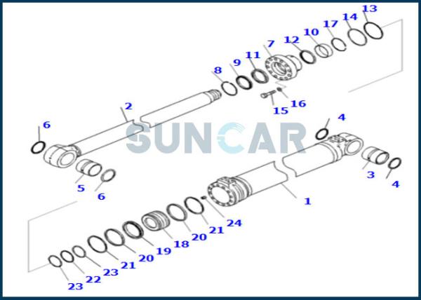 707-98-39611 7079839611 Seal Kit For Excavator PC200-8M0 PC200LC-8M0 PC210LC-10 PC210-10 HB205-1M0 HB215LC-1M0 PC210-10