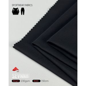 Good Breathability Stretch Lycra Fabrics with Moisture Wicking and High Elasticity for Activewear and Yoga Pants