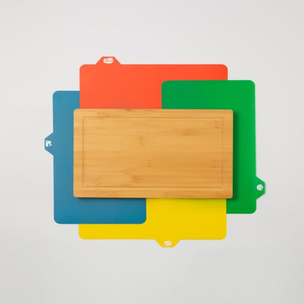 Установите разделочную доску 4 продовольственной безопасности прерывая доски сыра 4 пластиковую в 1