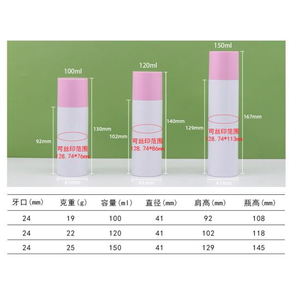 SCREW CAP Customized 100ml 120ml 150ml 200ml PET Plastic Empty Toner Bottle for Face Lotion and Cosmetics Custom Colors