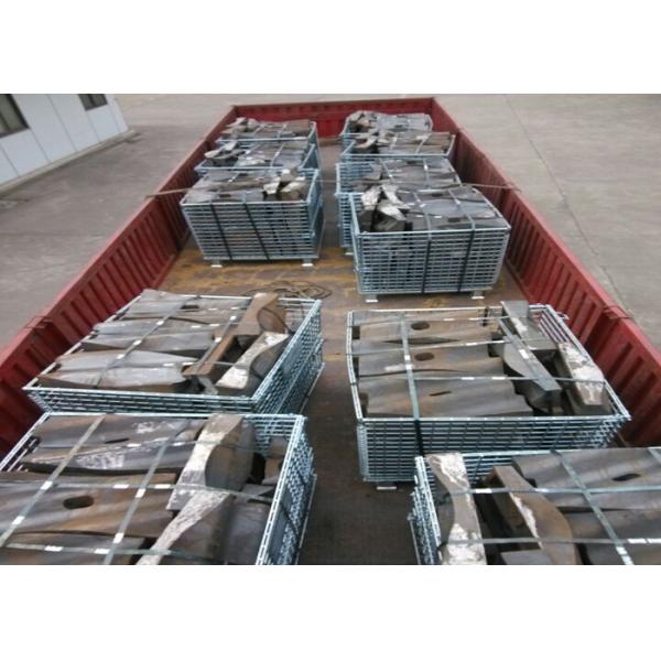 GX120Mn13 Wavy Liner Plates for Diameter 3 x 14 Cement Mill Better Toughness Moulding Board