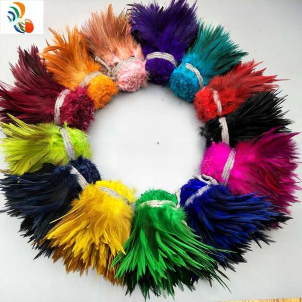 5-6 Inch Shoes Decoration Saddle Hackle Feather for Festival