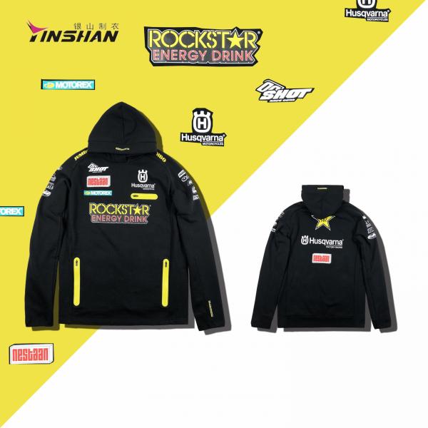 Corrida masculina 2021 Teamwear Logotipo personalizado Traje de corrida Hoodie Superior e Colarinho em V