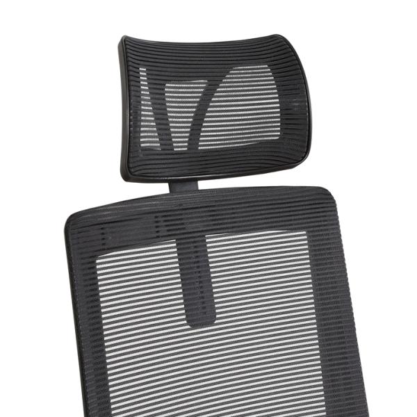 Grey 24in Swivel Office Chair With Arms 4D Morden 8 Hours Cozy