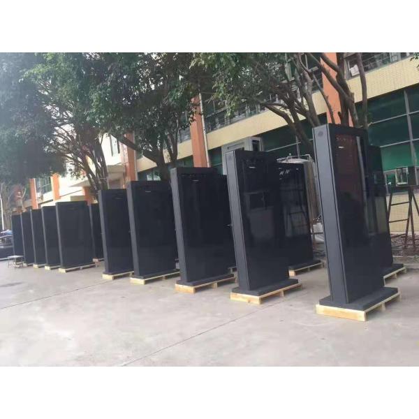 Piso al aire libre de 55 pulgadas que coloca la publicidad video al aire libre de la señalización del LCD Digital