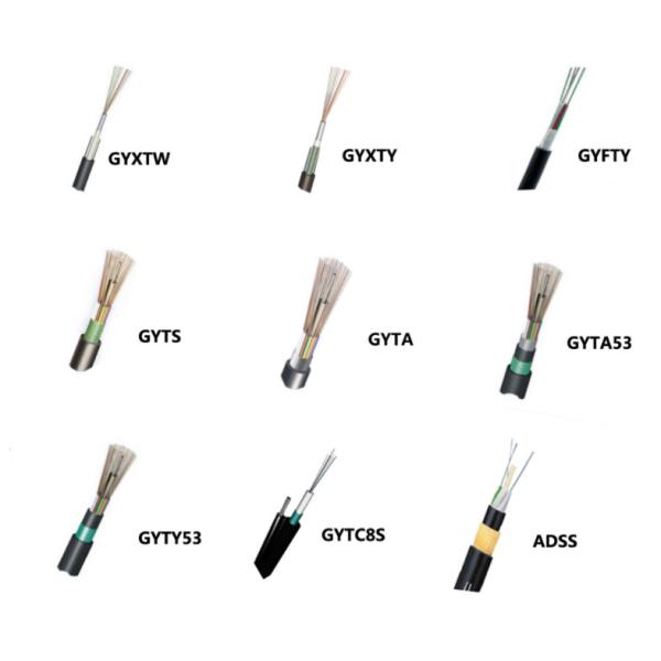24 трубки кабеля оптического волокна ядра GYFTY63 подземных мультимодных свободных