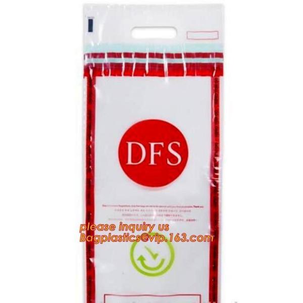Security plastic bag with adhesive tape for cash, plastic money bag, Security Money Cash Bag For Airport/Bank and police