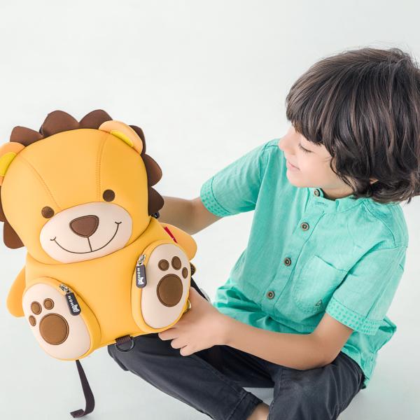 lovely lion cartoon preschool animal backpack custom children‘s backpack