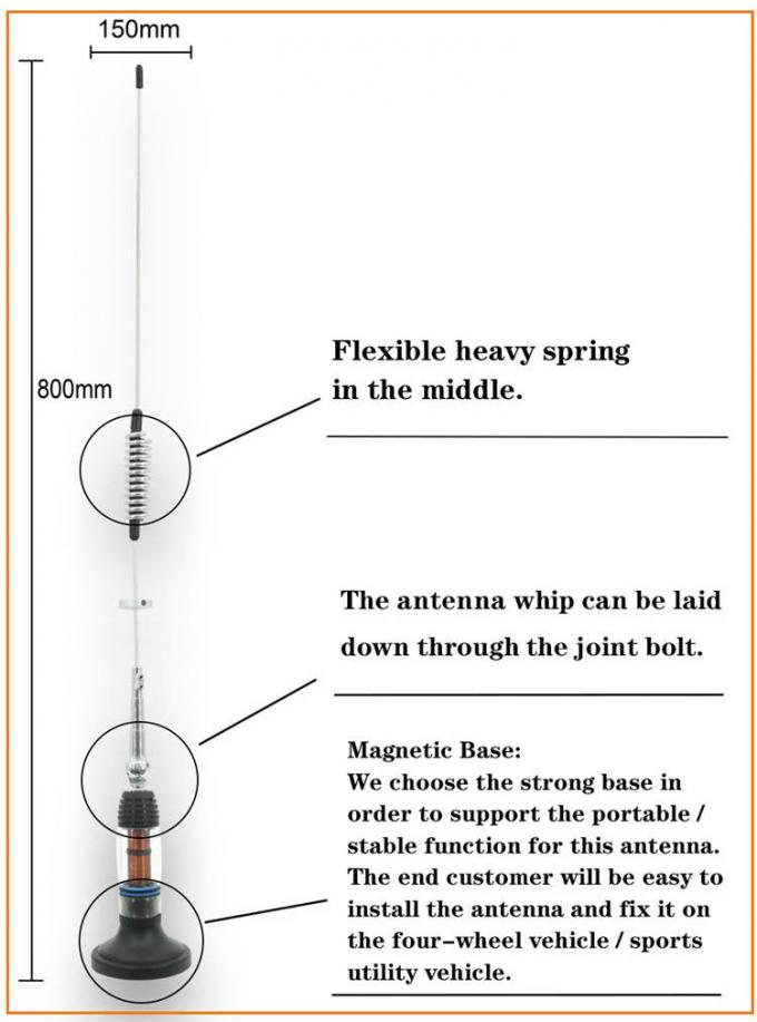 26 - 28MHz Radio Long Range Car / Truck CB Antenna HT-C872