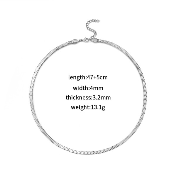 2024 Hot Selling Titanium Steel Necklace Bracelet Hiphop Punk Style Highend Clavicle Chain Design for Men and Women Necklace