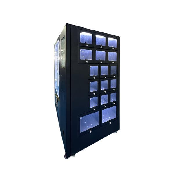 220V Glass Door Vending Machine for Large Packaged Snacks 400W Capacity Efficiency