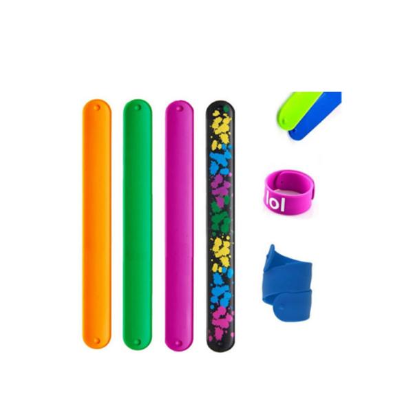 Promotional Silicone Slap Wristband High Durability For Outdoor Concerts