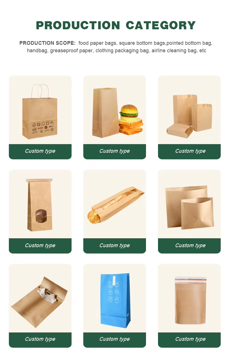 Custom Logo White Kraft Paper Flat Bottom Bags Without Handle For Pet Food Packing