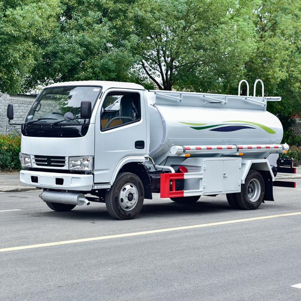 Manual Transmission Dongfeng Small 6000L Diesel Gasoline Fuel Oil Tanker Truck 5-10T GVW