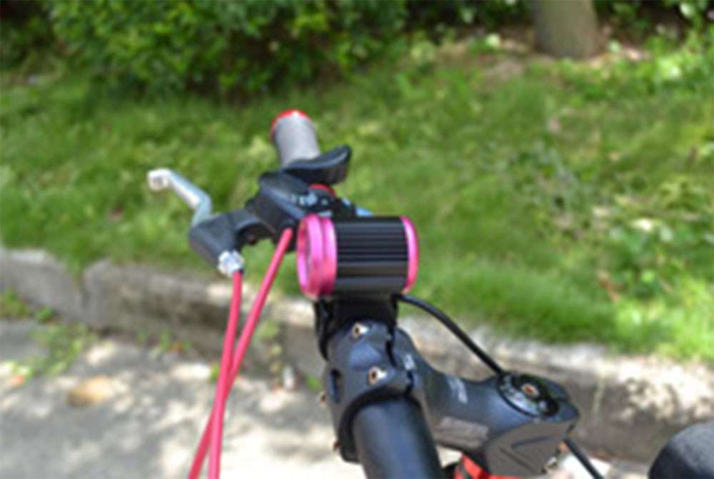 Aluminum alloy 10 Watt Rechargeable LED Bike Lights , 1200 lumen bicycle light
