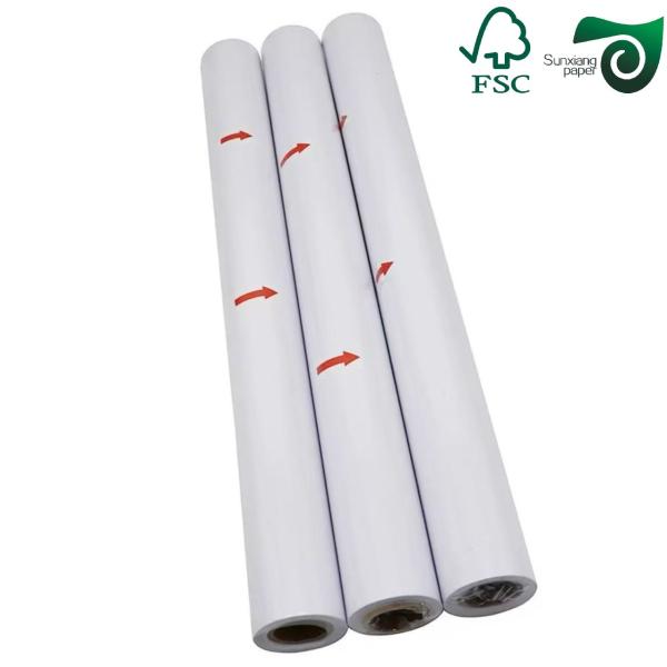 FSC White Ink Absorbent CAD Drawing Paper  20LB Engineering Bond  914mm 50m
